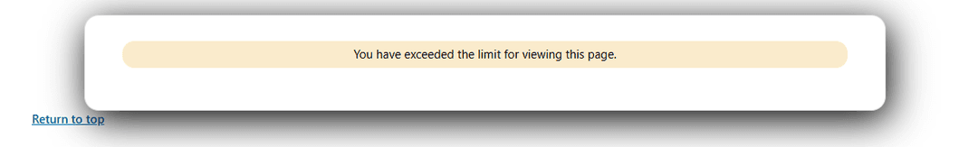 login error screenshot